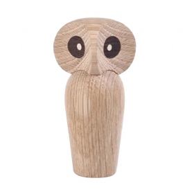 Nordijski Stil Uređenje Doma Rukotvorine Za Drvene Proizvode Sova Hrastovo Drvo Kreativna Lutka