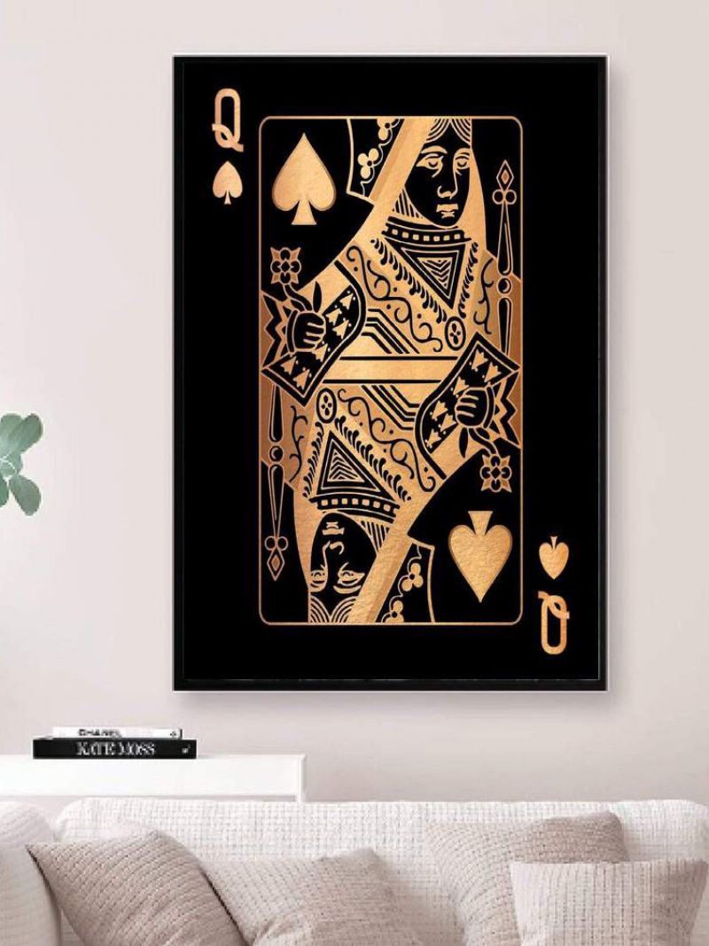 Poker Q Uzorak Slika Na Platnu Bez Okvira Zidna Umjetnost Na Uređenje Doma Za Dnevnu Sobu