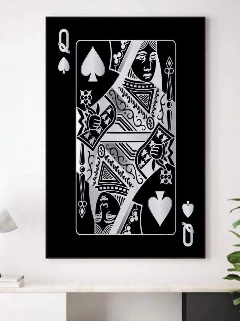 Poker Q Uzorak Slika Na Platnu Bez Okvira Zidna Umjetnost Na Uređenje Doma Za Dnevnu Sobu