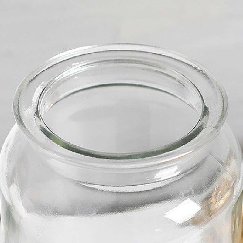 Prozirna Staklena Cilindrična Vaza S Protukliznim Dnom