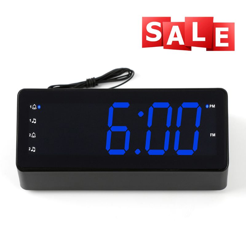 Radio Budilica 1.2 Inčni Led Zaslon Fm Glazba Sleep Timer Odgoda 2 Usb Punjenje Napajanje Pametnog Telefona Sat Zvučnik