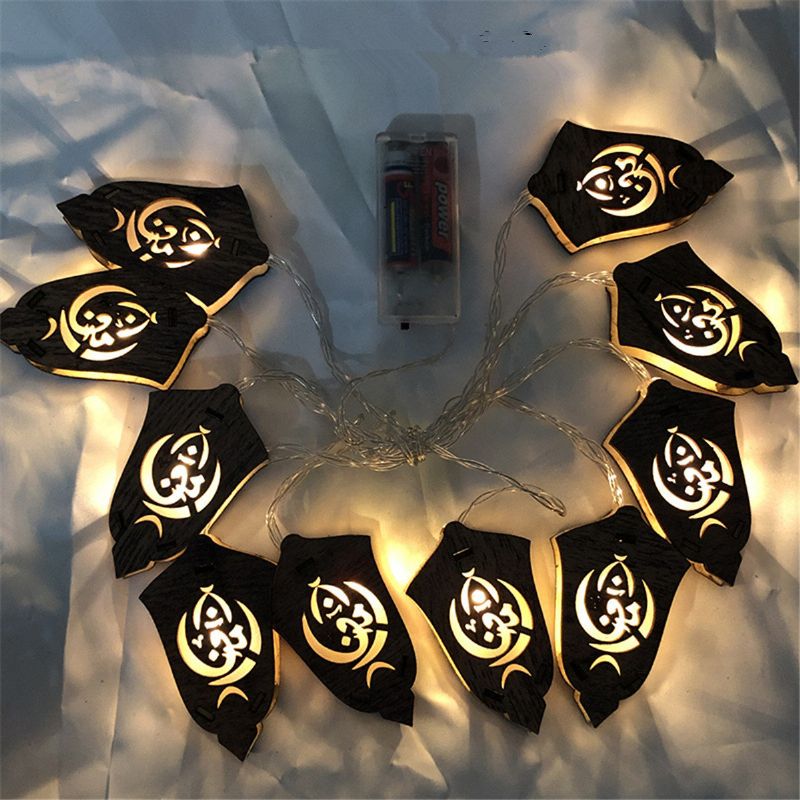 Ramazanska Svjetiljka S Žicama Eid Mubarak Islamska Dekoracija Džamije Eid Zabava
