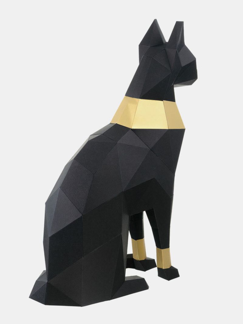 Ručno Izrađeni Diy Egipatski Bog Mačke Bastet 3d Model Od Papira Dekoracija Doma Dnevni Boravak Uredski Dekor Diy Od Slagalice Edukativne Dječje Igračke Poklon