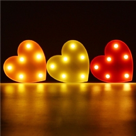 Slatko Srce Led Noćno Svjetlo Zidna Baterijska Lampa Uređenje Doma Za Dječju Spavaću Sobu