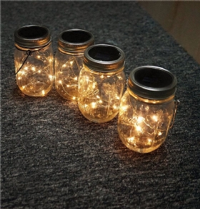 Solarna 2m 20leds Mason Jar Lid Fairy String Light Žičana Svjetiljka Za Uređenje Vrta