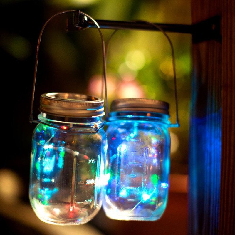Solarna 2m 20leds Mason Jar Lid Fairy String Light Žičana Svjetiljka Za Uređenje Vrta