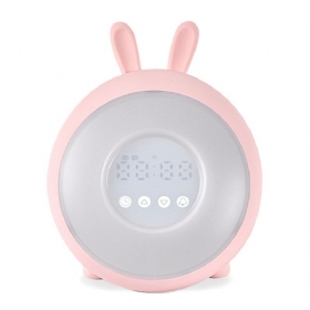 Sweet Dream Time Rabbit Wake Up Lamp Budilica Simulacija Izlaska Sunca Novi Dječji Alarm Noćno Svjetlo Kreativni Zeko Mood Light Sat