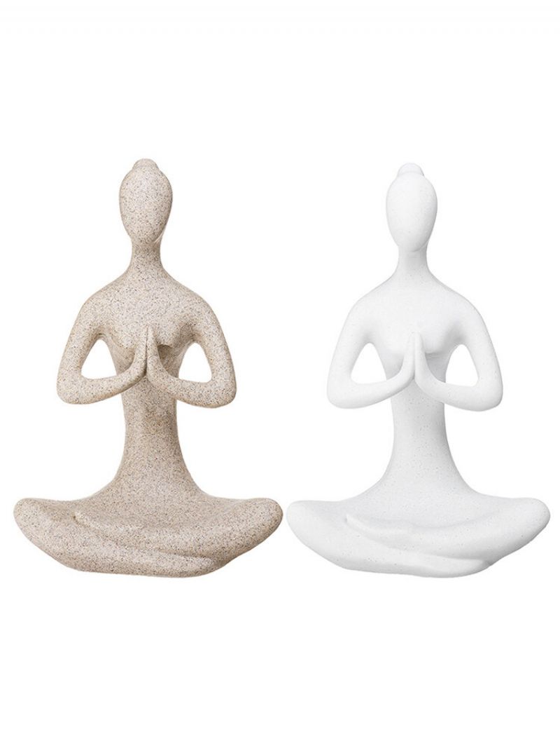 Yoga Lady Ornament Figurica Dom Unutarnji Vanjski Vrt Kip Bude Dekoracija Stola
