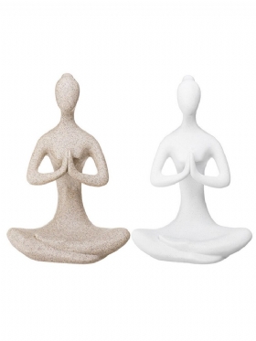 Yoga Lady Ornament Figurica Dom Unutarnji Vanjski Vrt Kip Bude Dekoracija Stola