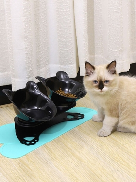 Ekološka Ortopedska Zdjela Za Mačke Zaštita Mačjeg Vrata Neklizajuća Podesiva Za Vrat Za Kućne Ljubimce S Nagibom