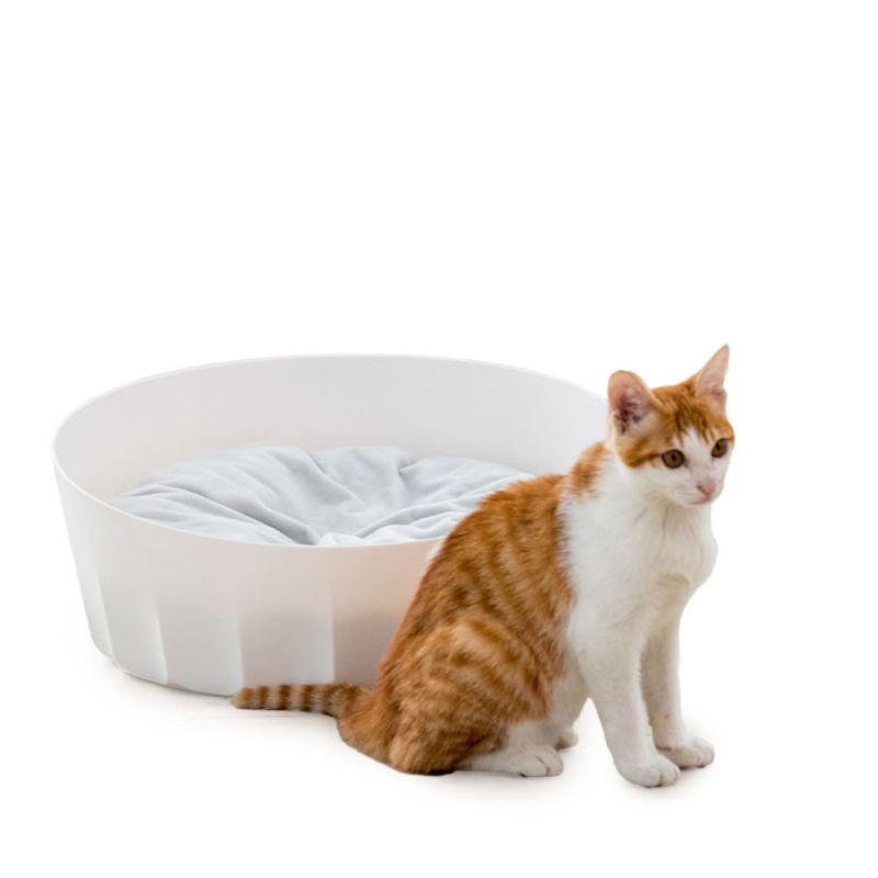Jordan&judy White Round Pet Cat Nest Sleeping House Bed Periv Mekani Materijal Iz Xiaomi Youpina