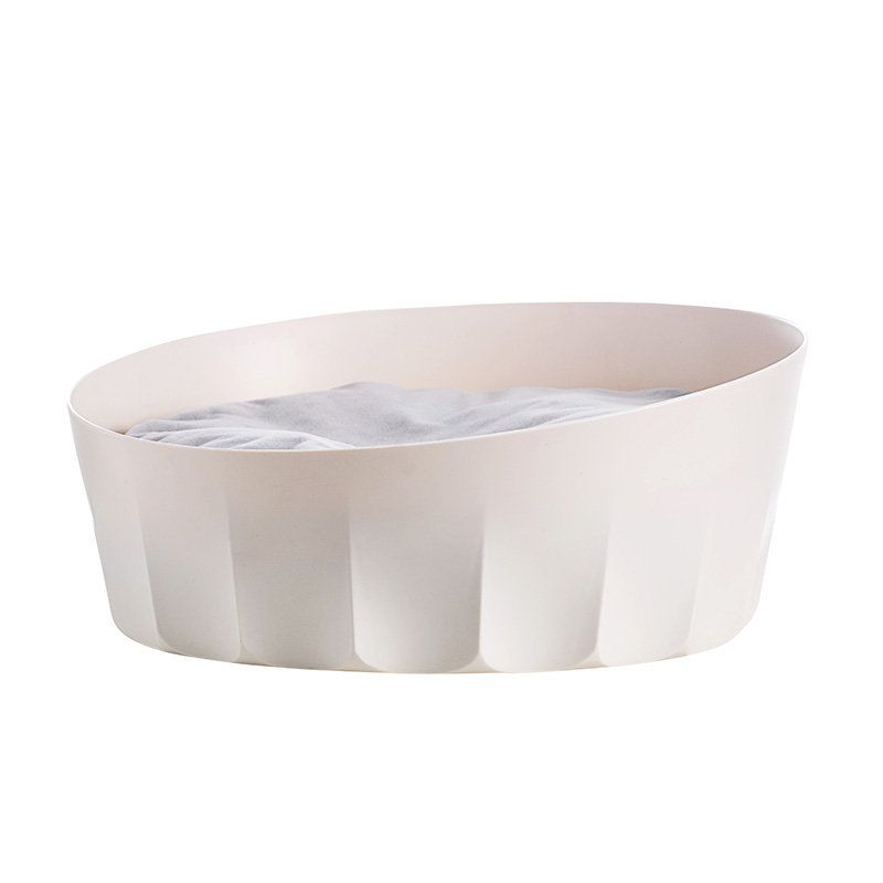 Jordan&judy White Round Pet Cat Nest Sleeping House Bed Periv Mekani Materijal Iz Xiaomi Youpina