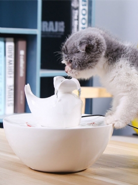 Mačji Keramički Dozator Vode S Automatskom Cirkulacijom Žive Za Kućne Ljubimce Inteligentno Hranjenje Vodom Artefakt Potrepštine Za Mačke