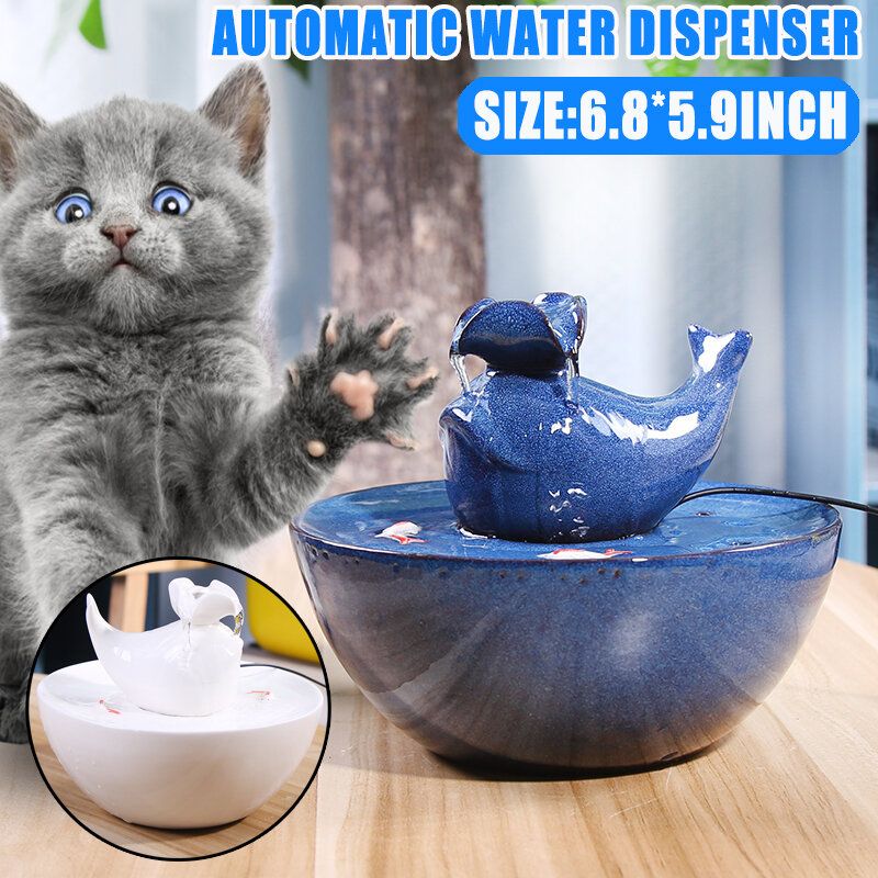 Mačji Keramički Dozator Vode S Automatskom Cirkulacijom Žive Za Kućne Ljubimce Inteligentno Hranjenje Vodom Artefakt Potrepštine Za Mačke