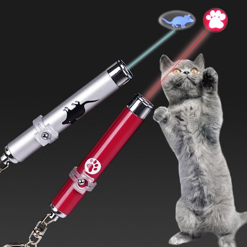 Prijenosne Kreativne Smiješne Igračke Za Mačke S Led Laserskim Pokazivačem Svjetlosna Olovka