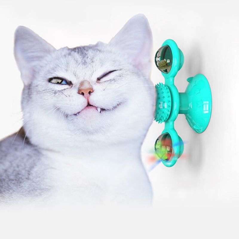 Rotirajući Okretni Stol Igračka Za Mačke Usisna Čašica Za Kućne Ljubimce Za Češanje Češlja Za Četkanje Zubi