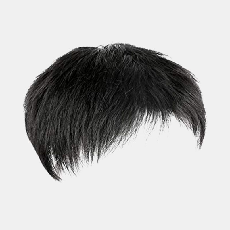 Muška Kosa Zamjenska Perika Za Mediteransku Ćelavost Prozračne Šiške Kratka Ravna Od Ljudske Kose