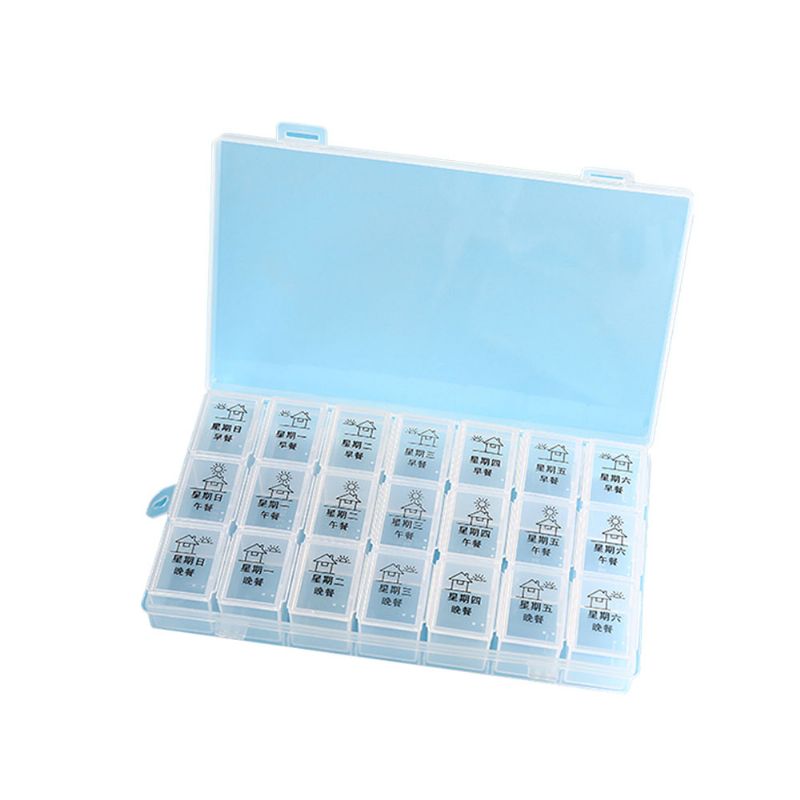 7 Day Organizer Mini Kutija Za Tablete Plastična Za Lijekove Za Vitamin Jednotjedni Spremnik Za Organizatore Tableta
