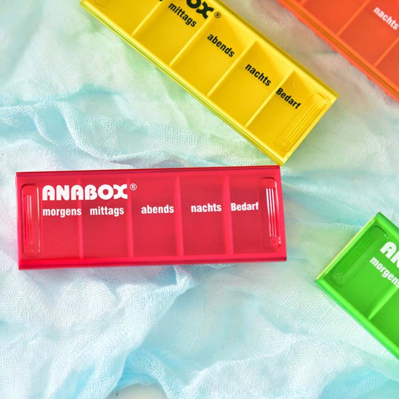 Anabox Prijenosna Mala Kutija Za Tablete Otporna Na Vlagu Tjedno Pakirana Zasebna Medicinska