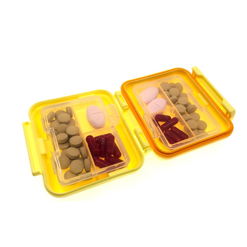 Četvrtasta Kutija Za Tablete Modna Dvoslojna Plastična Za 6 Malih Organizator Za Prijenosni Držač Za Tablet