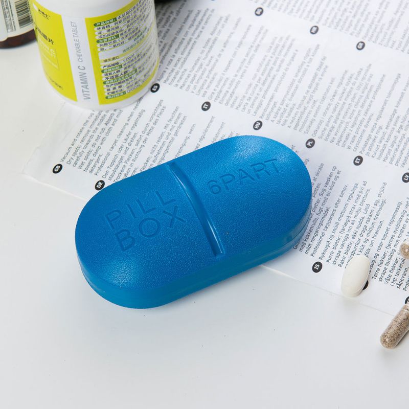 Držač Pilula U Obliku Kapsule Slatka Kutija Za Pilule 6 Puta Dnevno