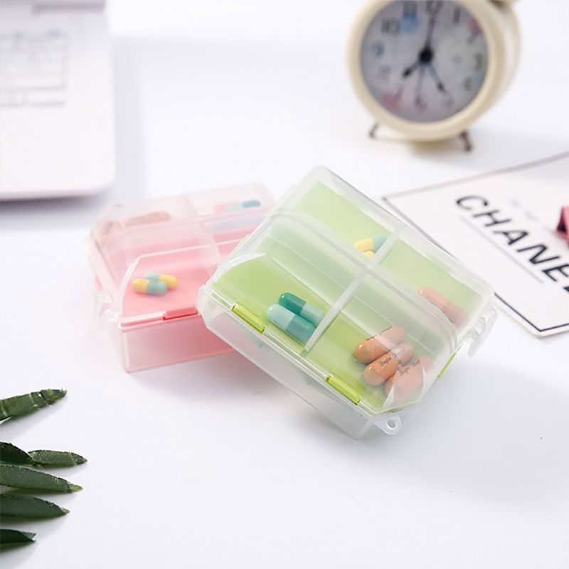 Dvostrana Kutija Za Tablete Prijenosni Organizator S Odvojenim Pretincima Za Pohranu Lijekova Spremnik Za Lijekove