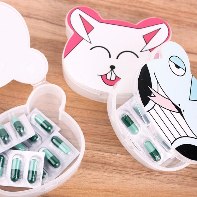 Kutija Za Pilule Sa Slatkim Životinjama Mini Crtani Životinjski Uzorak Za Pohranu Pilula Za Djecu