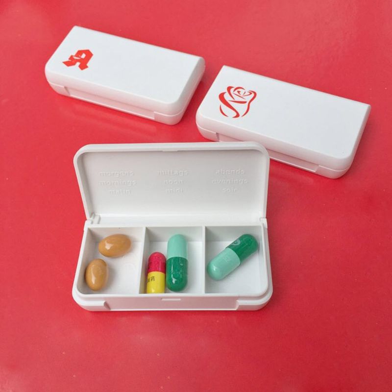 Kutija Za Tablete Sa Slatkim Crtanim Filmovima Prijenosna Pregrada Za S 3 Odjeljka Za Vitaminsko Riblje Ulje I Dodatke Prehrani