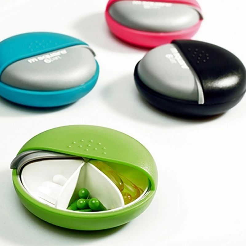 M Kvadrat Mini Pp Abs Okrugla Kutija Za Pilule Za Pohranu Spremnika Za Medicinski Nakit Vitaminske Slušalice
