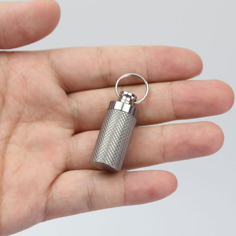 Mini Privjesak Za Ključeve Bočica Za Tablete Spremnik Za Lijekove Kutija Za Spašavanje Za Za Kampiranje Penjanje Planinarenje Putovanja Edc Alat