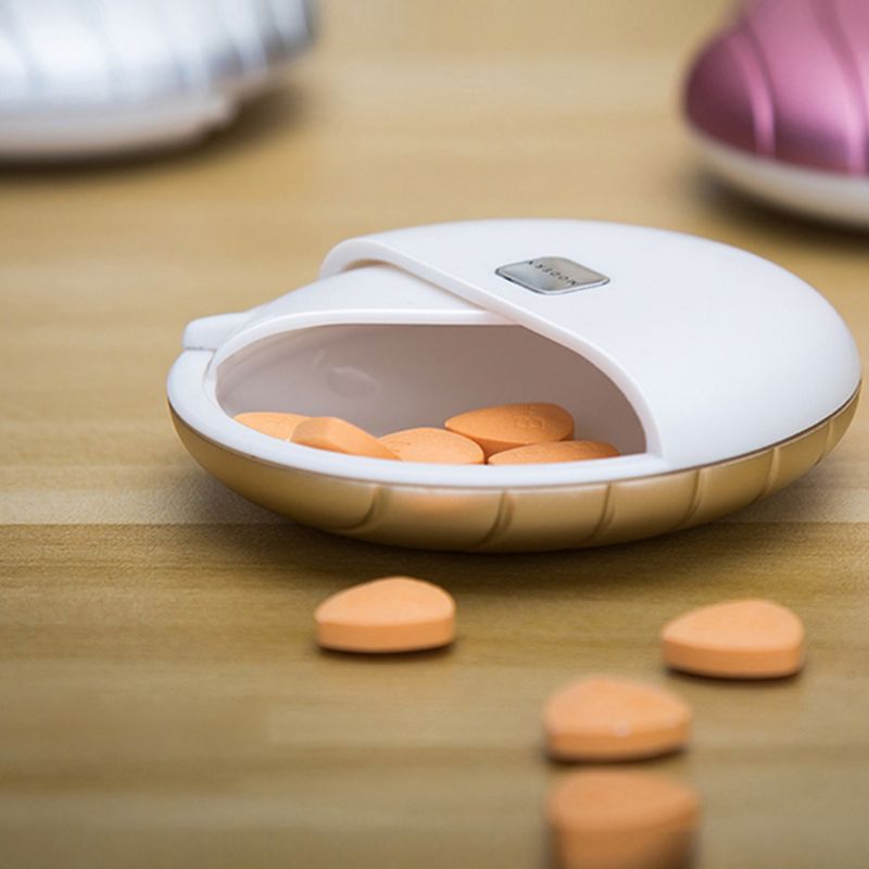 Okrugli Držač Kutije Za Pilule Lako Prilagodljive Prijenosne Organizator Za Svakodnevnu Upotrebu Lijekova Za Vitaminske Dodatke