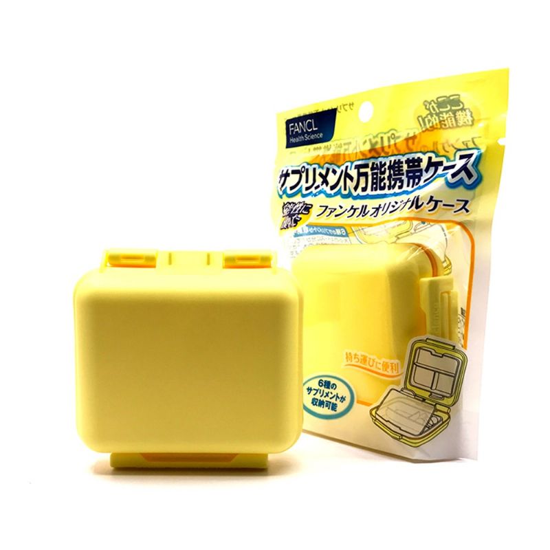 Organizator Za Tablete - Tjedna Kutija Za Sa 6 Odjeljaka Vodootporni Plastični Za Za Svakodnevnu Upotrebu Ili Na Putovanju (žuta)