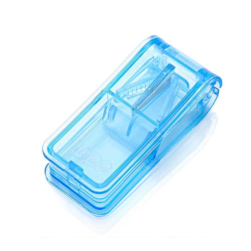 Praktična Kutija Za Tablete Uređaj Za Rezanje Lijekova Za Starije Osobe Praktično Doziranje Prozirno Prijenosno Plastično Spremište Za Lijekove