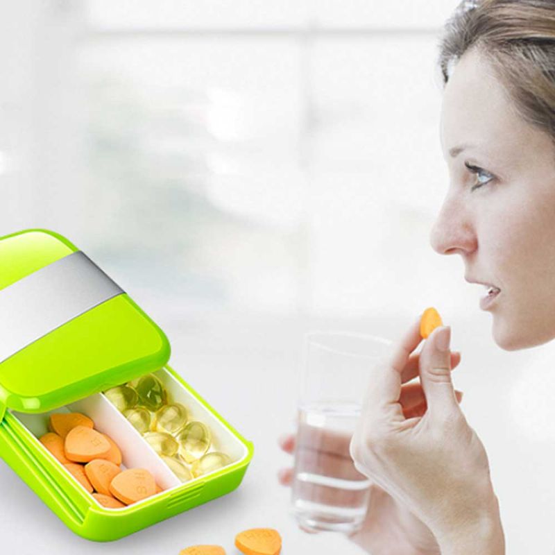 Prijenosna Elegantna Mini Kutija Za Lijekove Za Tablete Ili Pilule Odvajanje Brtvljenje Protiv Vlage Za Zasjenjena Za