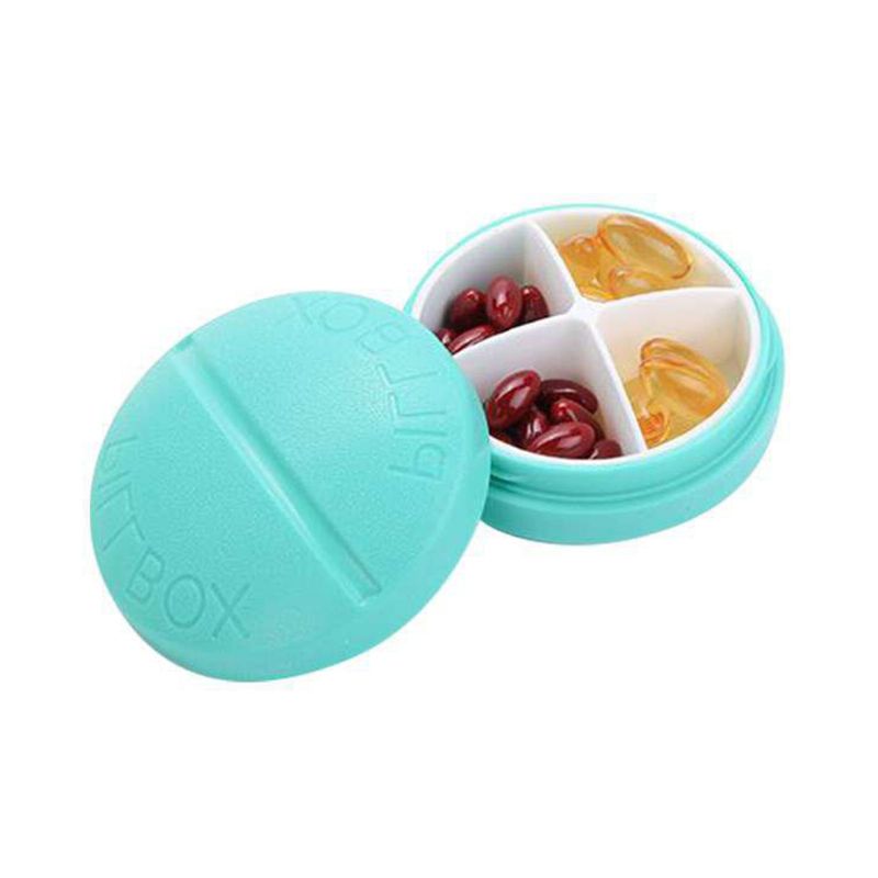 Prijenosna Kutija Za Pohranu Nakita Za Lijekove 4 Utora Organizator Za Modeliranje Šarenih Tableta Medicinska Mini Za Tablete