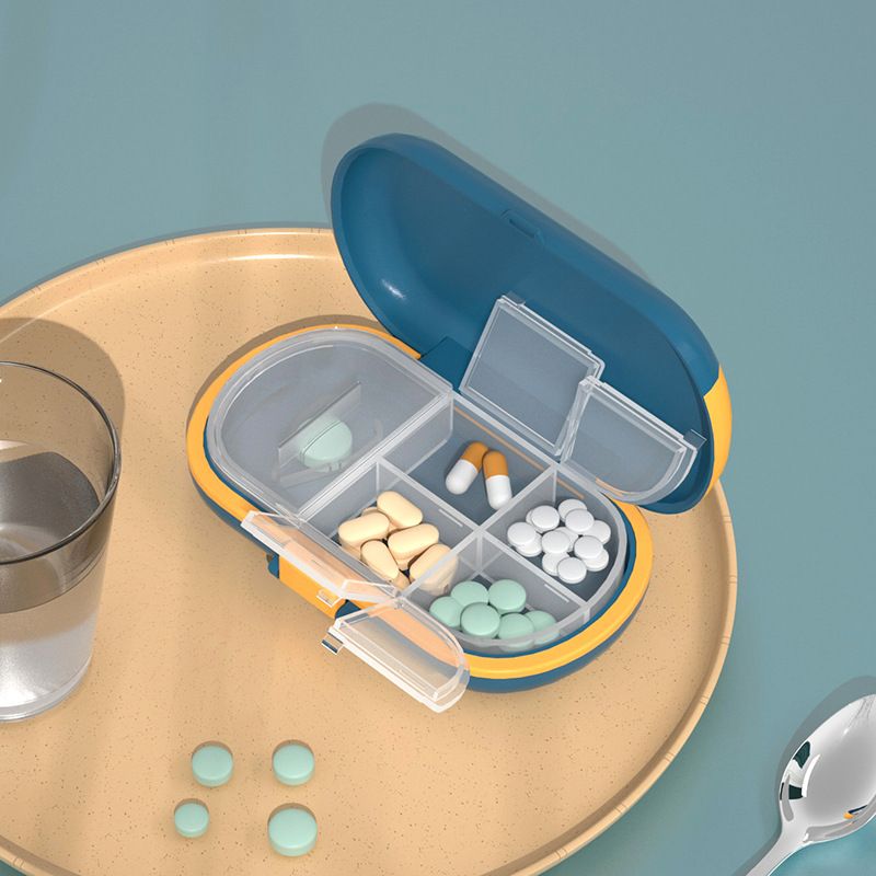 Prijenosna Mala Kutija Za Tablete Mini Za Pohranu Za Izdavanje Tableta Rezač Za Lijekove Za Sa Zatvorenim Pretincem