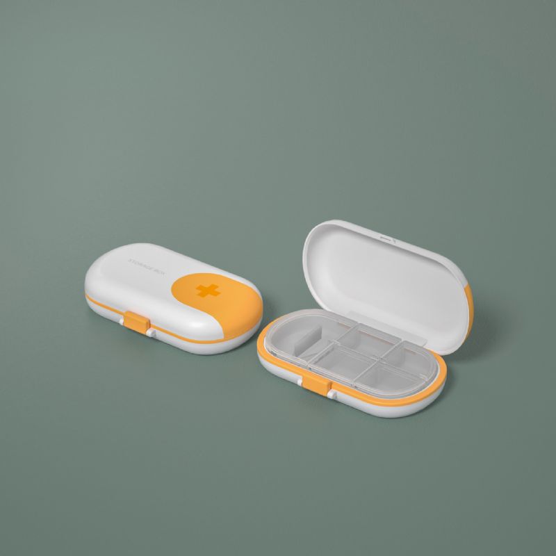 Prijenosna Mala Kutija Za Tablete Mini Za Pohranu Za Izdavanje Tableta Rezač Za Lijekove Za Sa Zatvorenim Pretincem
