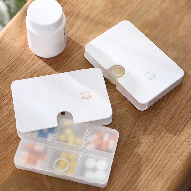 Prijenosna Tjedna Plastična Kutija Za Tablete Prozirna Kombinirana Dvostruka Za Lijekove Za Jednostavno Skladištenje
