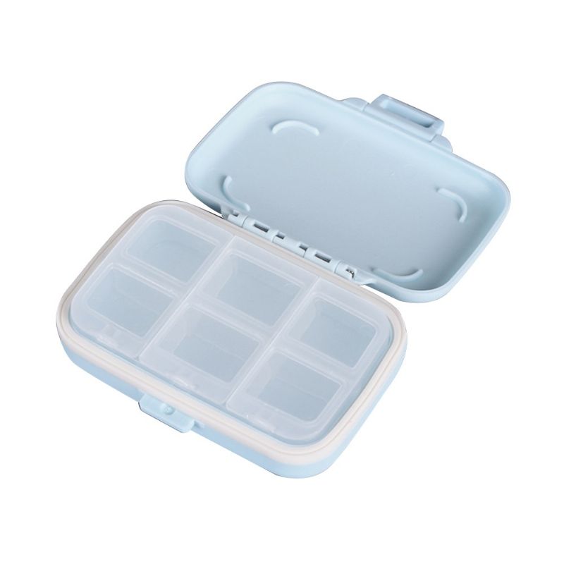 Prijenosna Vodootporna Kutija Za Tablete Sa 6 Odjeljaka Za Tjednu Upotrebu I Na Putovanjima