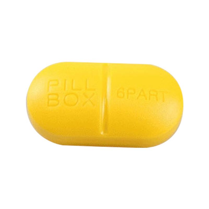 Slatka Putna Kutija Za Tablete Za Džep Ili Torbicu Prijenosne Posude Za Lijekove Sa 6 Odjeljaka