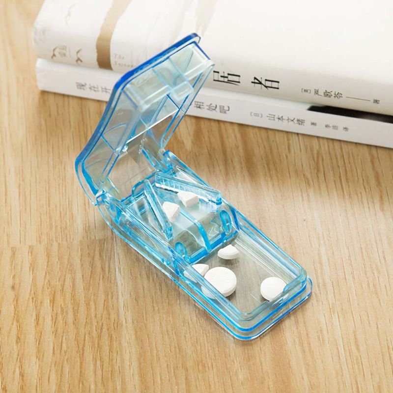 Slojevita Sklopiva Prijenosna Kutija Za Tablete Za Putovanja Na Otvorenom Spremnik Za Držač Vitamina V-oblik Za Rezanje Tableta
