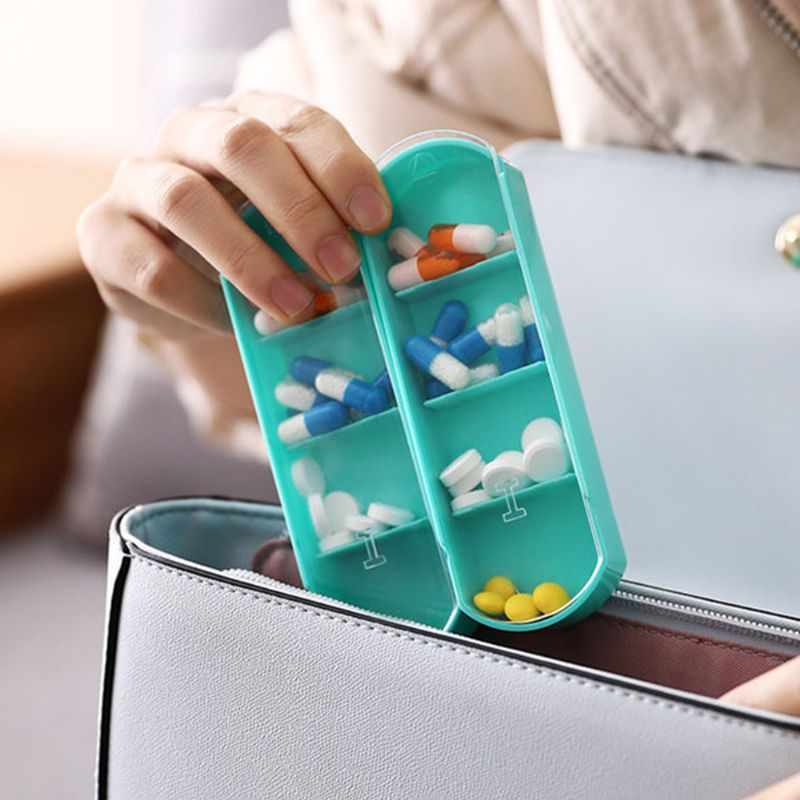Tjedna Kutija Za Tablete 4 Puta Dnevno Prijenosna Mala Plastična Za Za Jednostavno Pohranjivanje Povjerljivo Skladištenje Lijekova