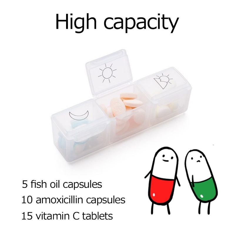 Tjedna Kutija Za Tablete S 21 Mjesto I Poklopcima Na Kopče Organizator Za Za 7 Dana Za Lijekove Suplementi Vitamini