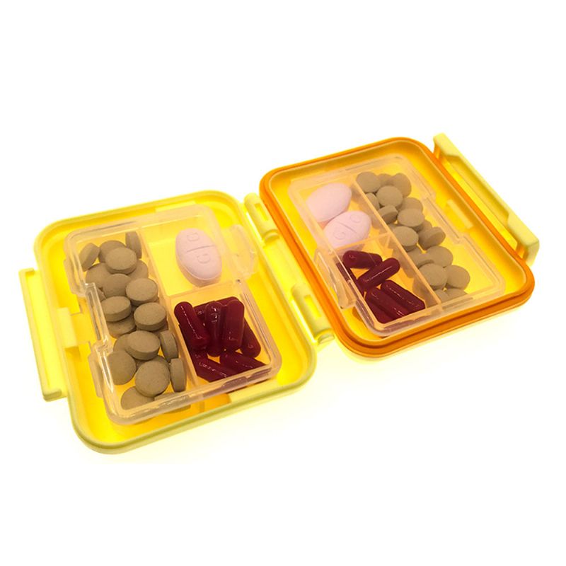 Tjedna Kutija Za Tablete Sa 6 Odjeljaka Vodootporni Plastični Organizator Za Za Upotrebu Na Putovanju Višenamjenska Za Lijekove Za Jednostavno Nošenje