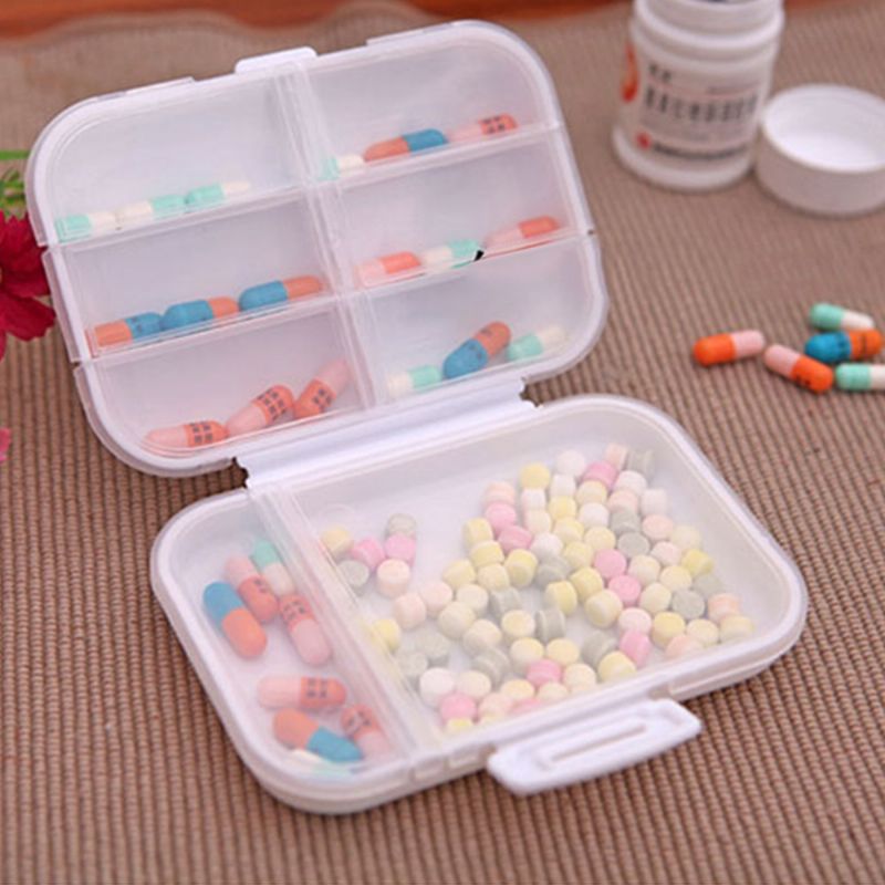 Tjedna Kutija Za Tablete/vitamine S 8 Utora Prijenosna Putna Za Tablete Za Torbicu Ili Džep