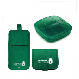 Vanjska Kutija Za Tablete Otporna Na Vlagu S Najlonskim Paketom Prve Pomoći 6 Odjeljaka Vodootporna Za Organizatore Za Pohranu Lijekova