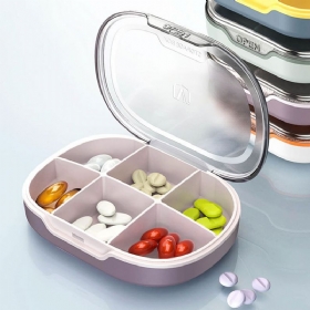 Zatvorena Kutija Za Lijekove Prijenosna Prozirna Plastična Za Pohranu Lijekova S Četiri Ili Šest Rešetki Za Zaštitu Okoliša