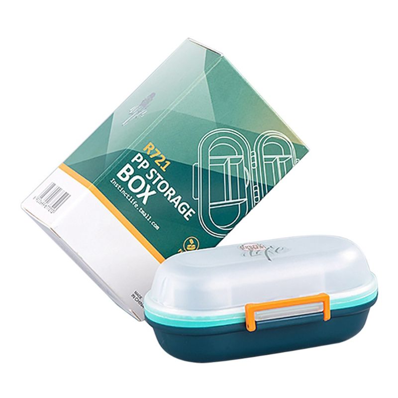 Zatvorena Kutija Za Pilule Za Lijekove Oralna Tekućina Hardver Fleksibilni Uklonjivi Plastični Pretinac Prijenosna Mini Za Otporna Na Vlagu 7 Dana