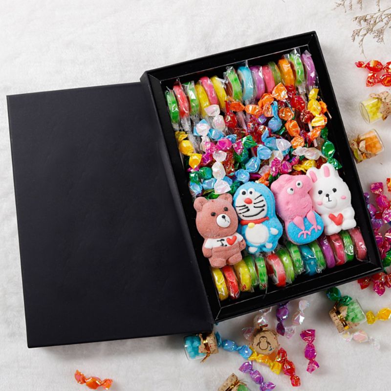 Slatki Kreativni Slatkiši Marshmallow Lizalica Poklon Kutija Za Djecu Osjetljiva Kartonska Slika Naljepnica Za Zaljubljene Obitelj