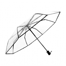 Prozirni Kišobran Omogućuje Prilagodbu Potpuno Automatski S Tri Sklopiva Logotipa Za Kišne Dane